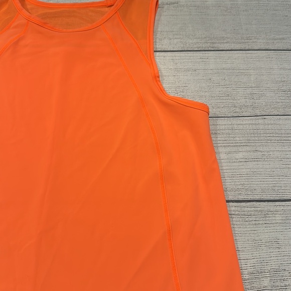 🍋Women’s Lululemon Sculpt Tank no size tag PTP approx 16” bright neon orange 🍋 - Picture 4 of 12